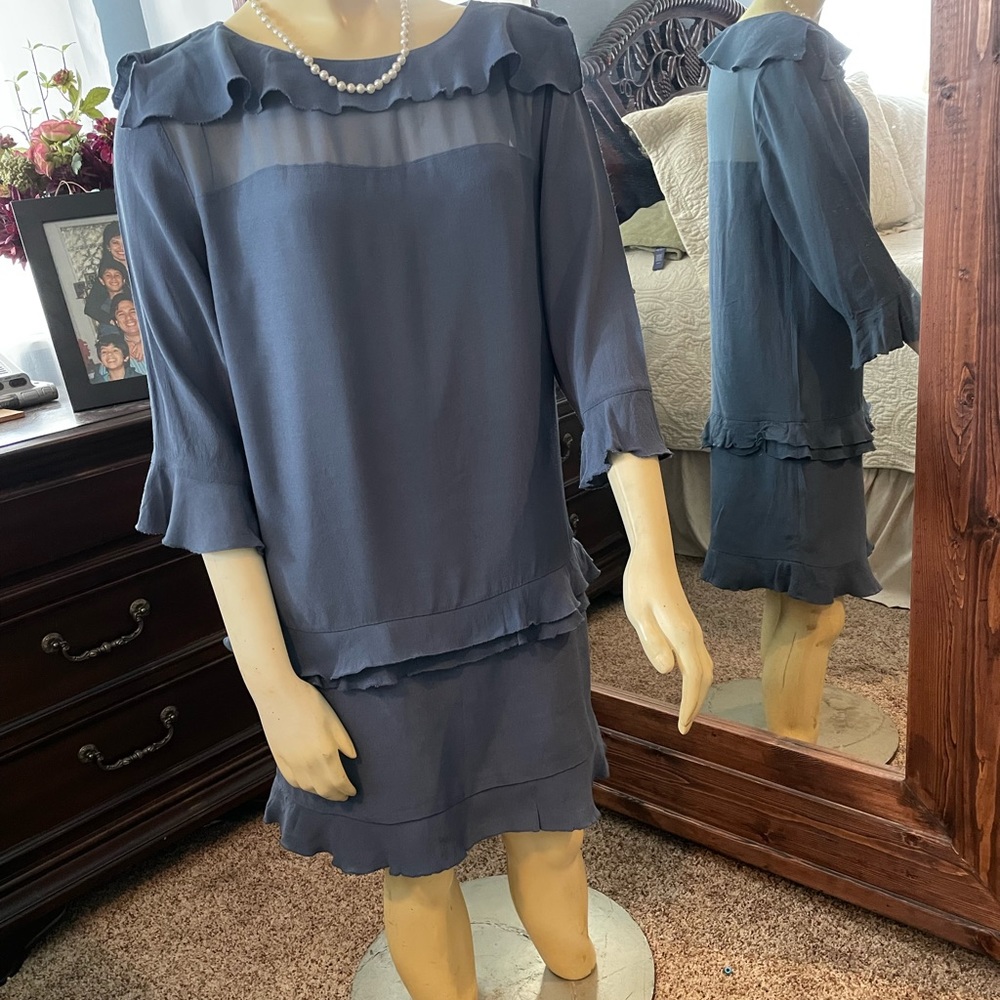 Banana Republic Blue Slate Dress - Picture 4 of 7